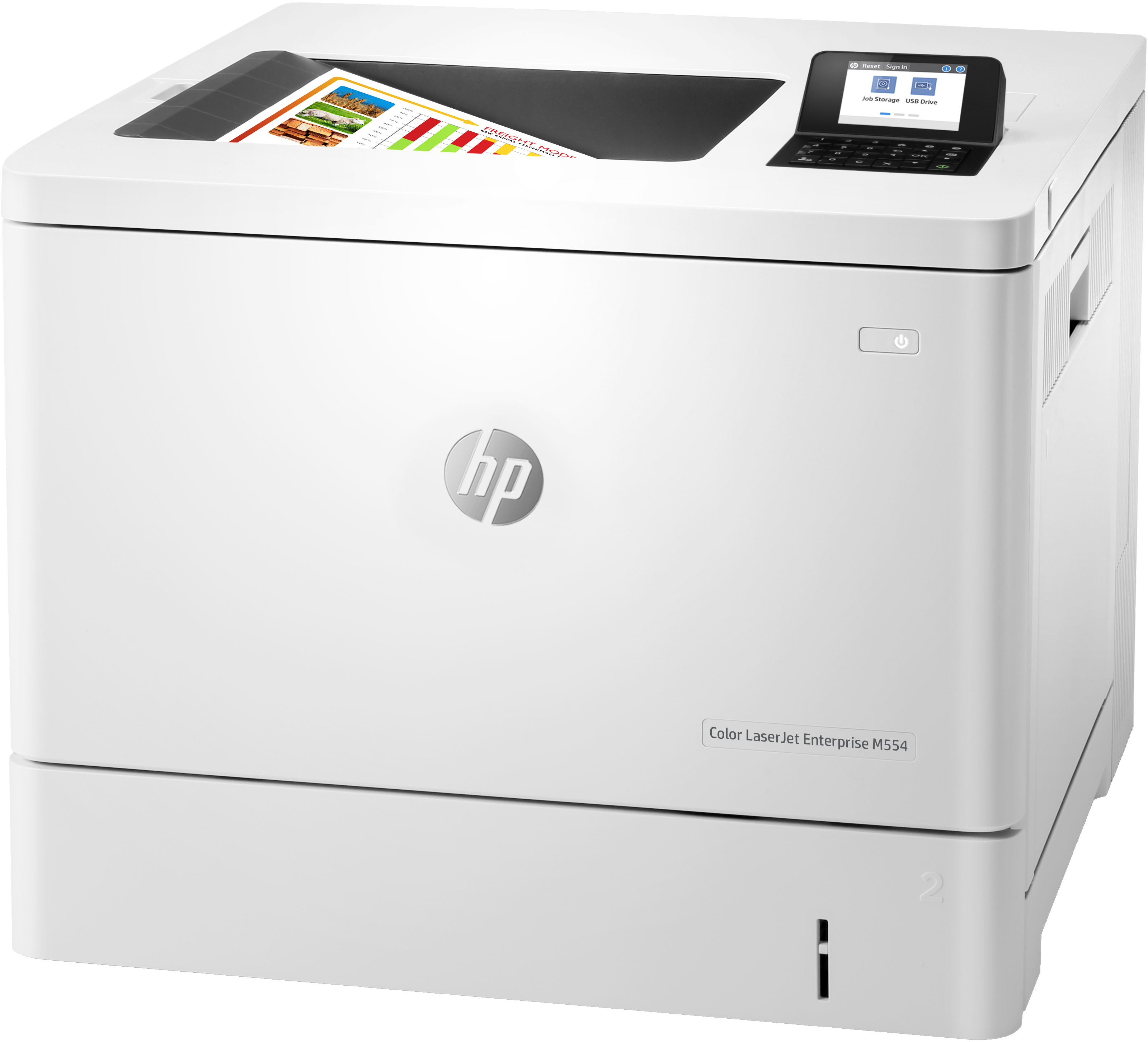 HP Color LaserJet Enterprise M554dn Printer - 7ZU81A