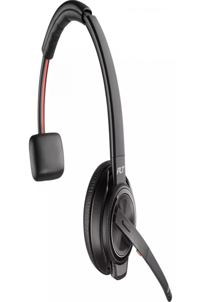 Poly Savi 8210 Office DECT 1880-1900 MHz Single Ear Headset - Wireless - 20 - 20000 Hz - Office/Call center - 115 g - Headset - Black