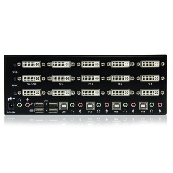 StarTech 4 Port Triple Monitor DVI USB KVM Switch - SV431TDVIUA