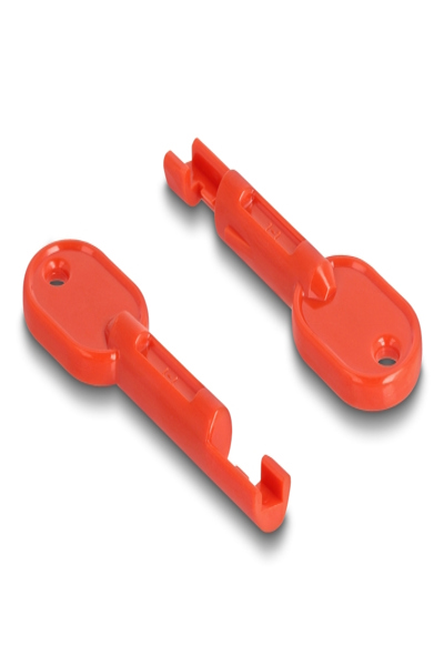 Delock LAN-portblockerare - röd (10-pack) - 20929