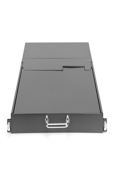 DIGITUS Modular HD LCD KVM-konsol med 17" TFT (43,2 cm), 1-portars VGA KVM-anslutning, pekplatta, amerikanskt tangentbordslayout - DS-72220-1US