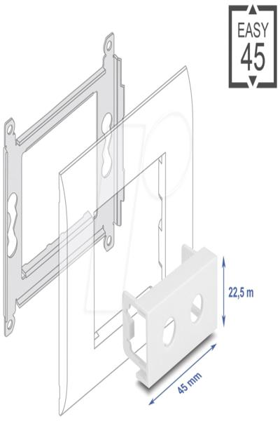 Delock Easy 45 - snap-in module - 81433