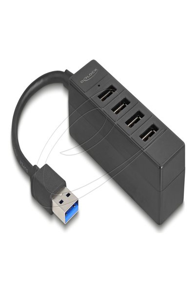 Delock 4-Port USB 3.2 Gen 1 (5 Gbps) USB-A Hub - 64350