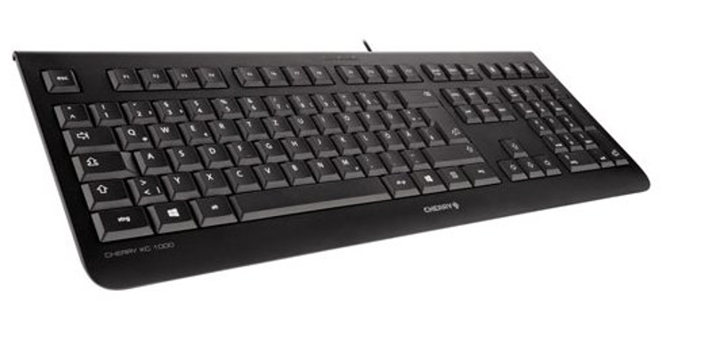 Cherry KC 1000 - Keyboard - AZERTY - Black - JK-0800BE-2