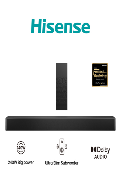 Hisense HS2100 2.1 Channel Soundbar 240W - HS2100