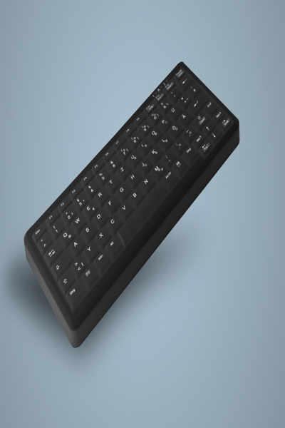 Cherry Hygiene Mini Notebook Style Keyboard Sealed USB Black - AK-C4110F-U1-B/GE