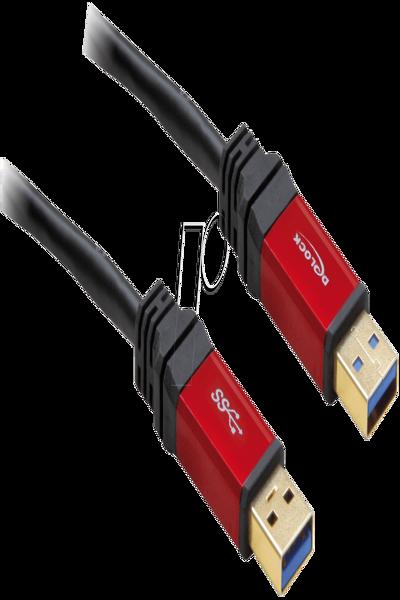 Delock Premium - USB cable - USB Type A (M) to USB Type A (M) - 82744