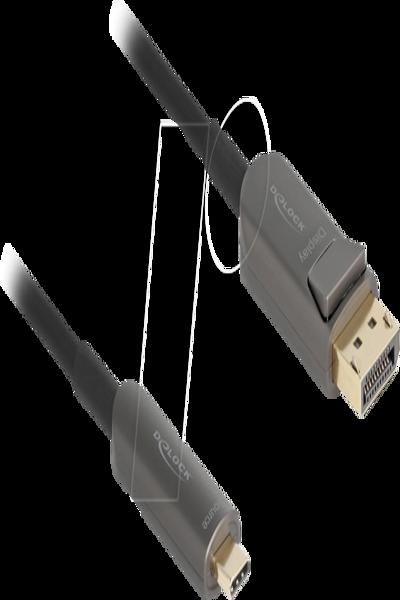 Delock Active Optical Cable USB Type-C to DisplayPort 8K 40 Gbps