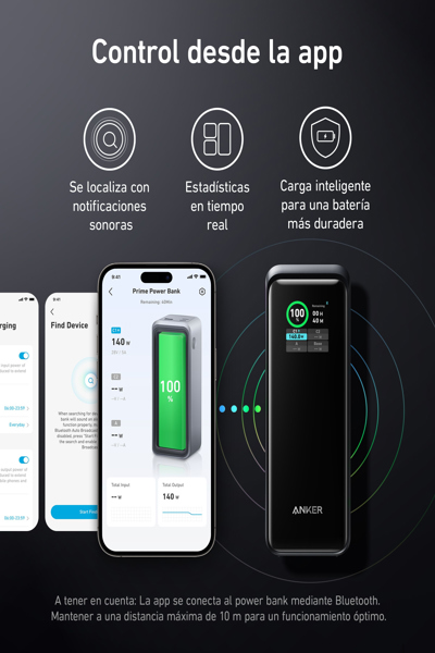 Anker Prime power bank, 27650mAh, 250W, black - A1340011