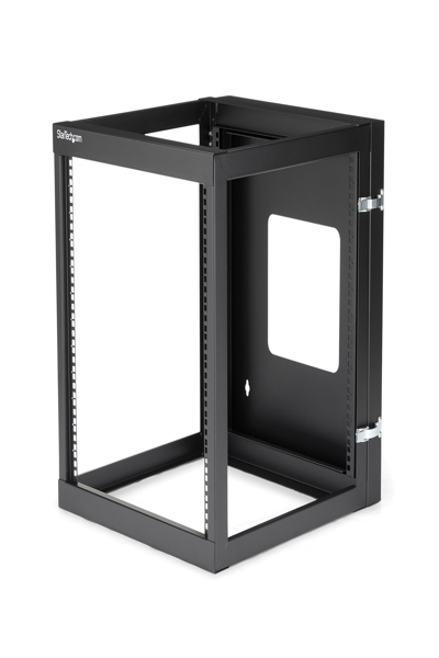StarTech.com 12U Hinged Open Frame Wall Mount Server Rack - RK1219WALLOH