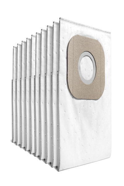 Kärcher Fleece filter bags - 10 x  - T 7/1 - T 8/1 - T 11/1 - Dust bag - White - Fleece - Kärcher - T 11/1 Classic - T 7/1 Classic - 135 mm