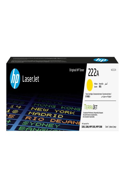 HP 222A Yellow LaserJet Toner Cartridge: Original - W2222A
