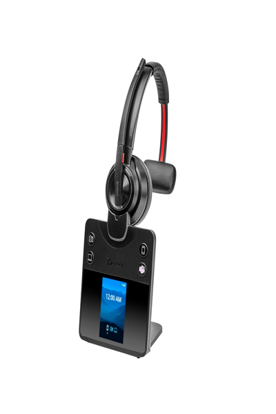Poly HP Poly Savi 8410 Office Monaural Microsoft Teams Certified DECT 1880-1900 MHz Headset - Wireless - Office/Call center - 20 - 2000 Hz - 115 g - Headset - Black