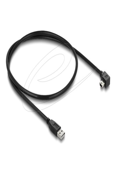 Delock USB 2.0 Cable Type-A Plug to Type Mini-B Right Angled 0 - Cable - Digital - 81650
