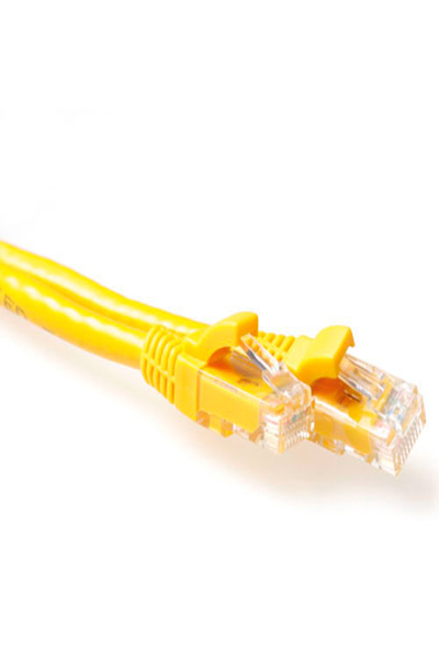 ACT Yellow 5 meter U/UTP CAT6A patch cable snagless with RJ45 connectors - 5 m - RJ-45 - RJ-45 - Yellow