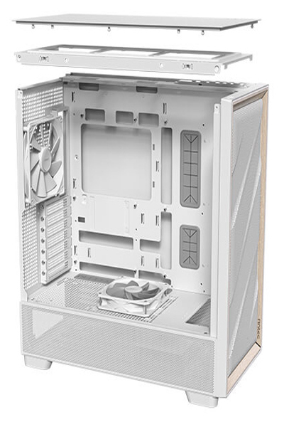 ATX moyen-tour Antec FLUX blanc