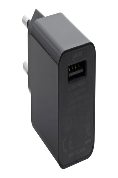 Adaptateur secteur USB InLine simple - 100-240 V vers 5 V/2,5 A - noir