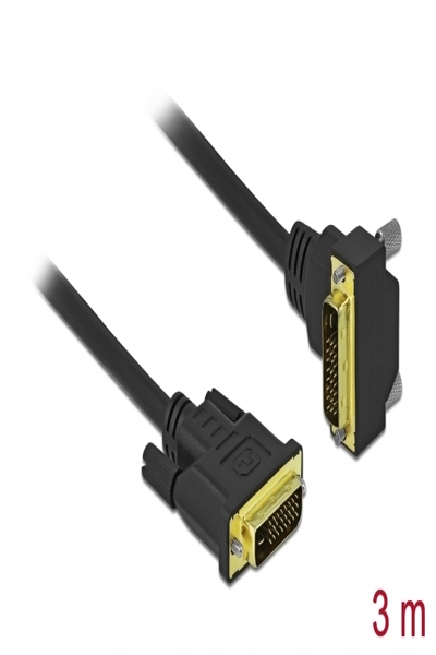 Delock DVI-kabel - dubbel länk - 85895