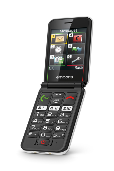 Emporia SIMPLICITY glam 4G - white - Cellphone - 7.1 cm - V227-4G_001