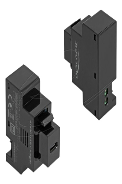 Delock Keystone Module with USB Type-C Charging Port PD 20 W black - Digital - 0.22 m - 41480