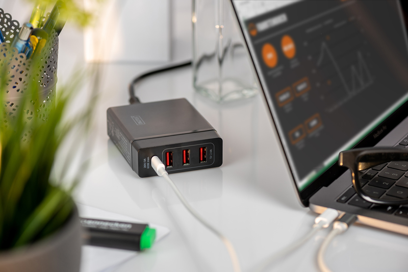 DIGITUS 4-ports USB-laddare 72W - DA-10195