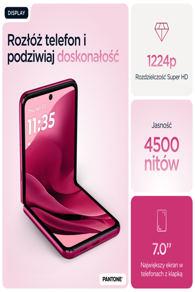 Motorola Solutions Motorola razr 60 Ultra 16/512GB Cabaret pink - PB8R0061PL