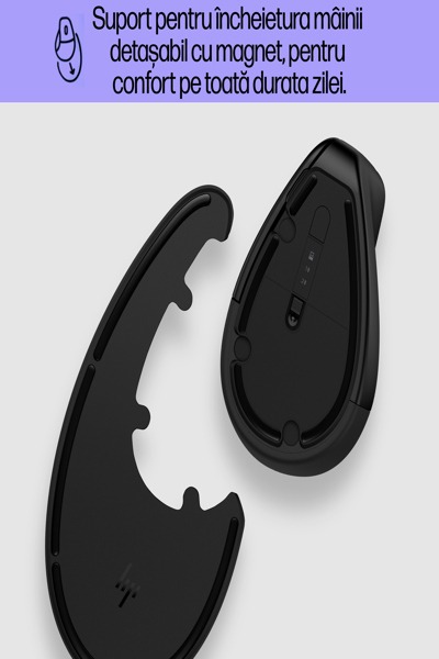 HP 920 Ergonomic Wireless Mouse: Right-hand, Vertical Design, 4000 DPI - 6H1A4AA