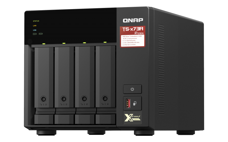 QNAP TS-473A-8G NAS AMD Ryzen Embedded V1500B 8GB - TS-473A-8G