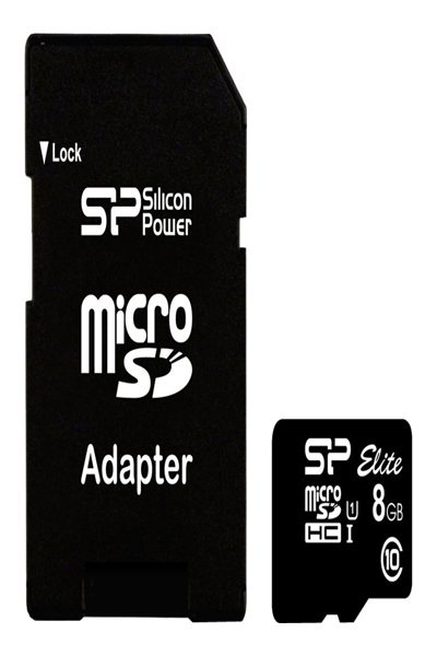 SILICON POWER ELITE 8GB MICROSDHC UHS-I - SP008GBSTHBU1V10-SP