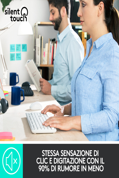 Logitech MK295 Silent Wireless Combo - Full-size (100%) - Wired - USB - QWERTY - White - Mouse included - 920-009821