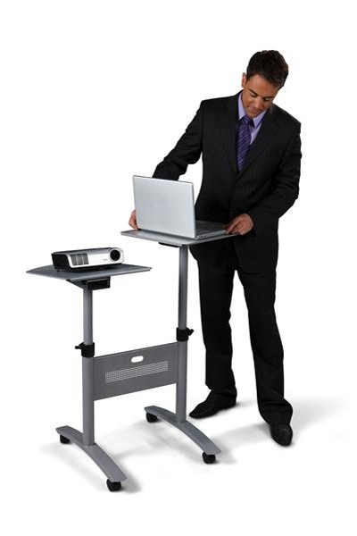 Nobo Multimedia Projection Trolley - Twin Platform. Product type: Trolley, Brand compatibility: Any brand, Product colour: Grey. Maximum weight capacity: 10 kg, Package width: 725 mm, Package depth: 940 mm. Dimensions (WxDxH): 380 x 430 x 810 mm. Quantity per pack: 1 pc(s) - 1900791