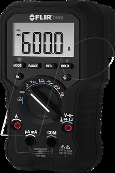 Flir DM66 Multimètre numérique portable CAT IV 300 V, CAT III 600 V
