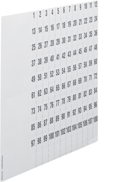 Hager ZZ90C Papier Noir sur Blanc