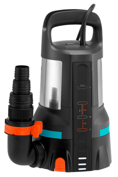 Pompe Gardena 9036-61 en acier inoxydable, câble de 10 m, 17 000 l/h