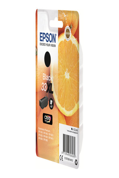 Epson Oranges 33XL Claria Premium Single Black Ink - High (XL) Yield - Black - Pigment-based ink - 12.2 ml - 1 pc(s)