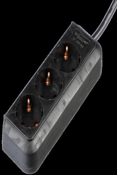 Brennenstuhl ECO Grenuttag 3 uttag 1,5m svart - 1 15862 0