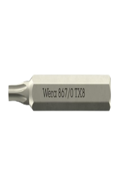Wera 05058132001 TX8 Torx Precision Screwdriver Bit 30mm