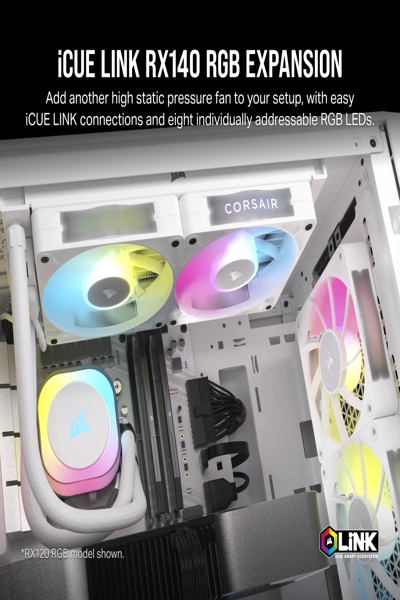 Ventilateur Corsair RX RGB iCUE LINK RX140 140mm