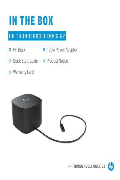 HP Thunderbolt Dock 120W G2 - 2UK37AA#ABU