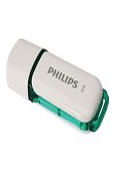 Philips USB Flash Drive FM08FD70B/10 - 8 GB - USB Type-A - 2.0 - Cap - Green - White - FM08FD70B/10