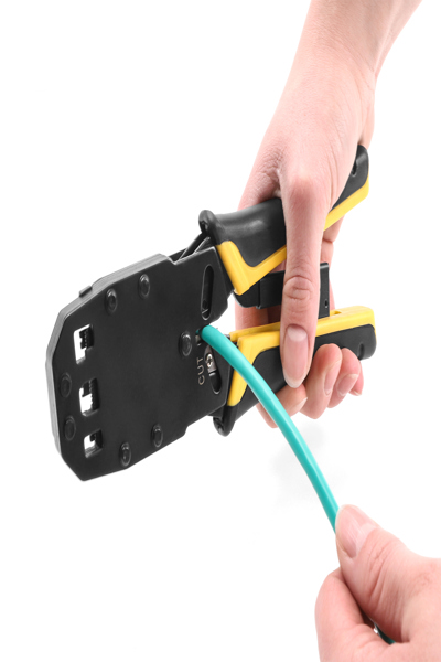 Delock Crimp tool - universal, with wire stripper - 90523