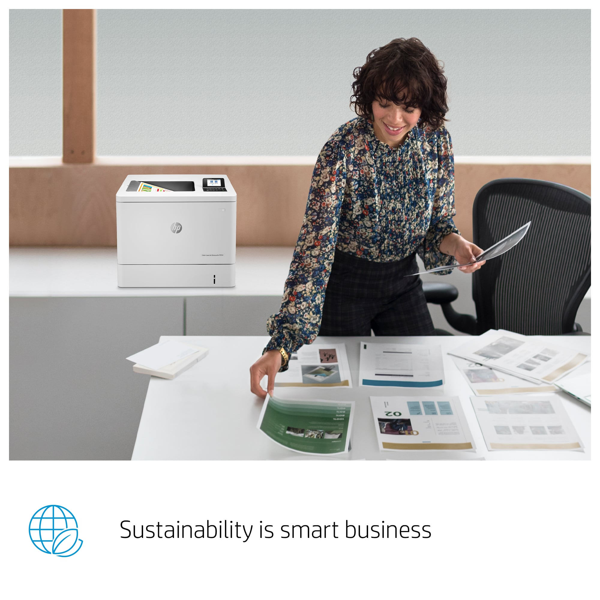 HP Color LaserJet Enterprise M554dn Printer - 7ZU81A