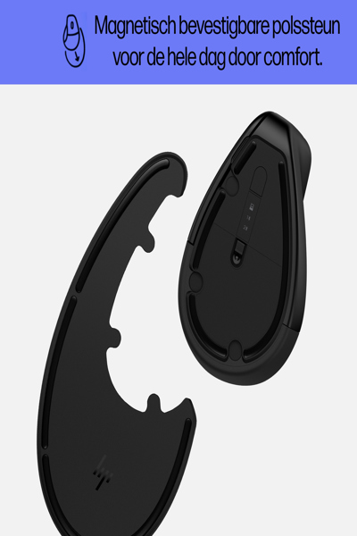 HP 920 Ergonomic Wireless Mouse: Right-hand, Vertical Design, 4000 DPI - 6H1A4AA