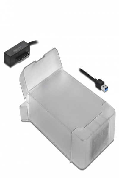 Delock USB Typ-A till SATA-omvandlare med 3,5" skyddshölje - 64086