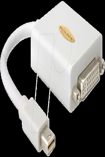 Delock DVI-adapter - Mini DisplayPort (hane) till DVI-I (hane) - 65129
