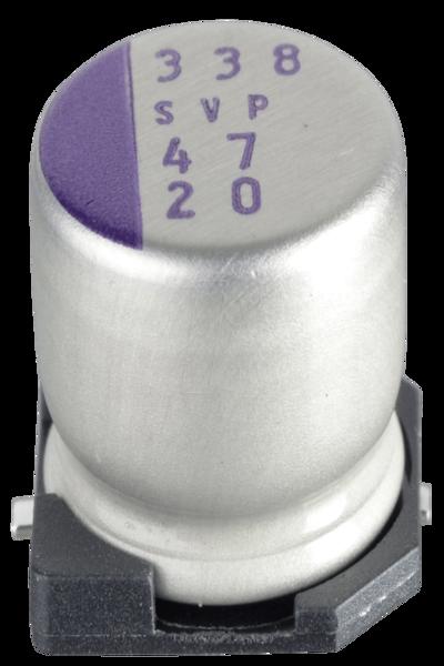 Panasonic SVP 47/20 - polymer capacitor 47µF 20V 2000h low ESR - 20SVP47M