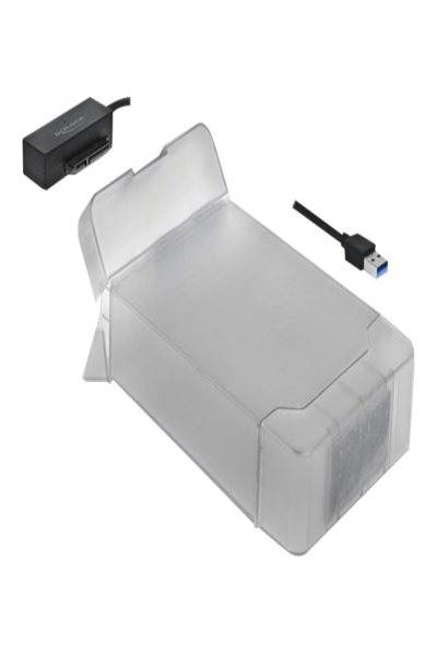 Delock USB Typ-A till SATA-omvandlare med 3,5" skyddshölje - 64086