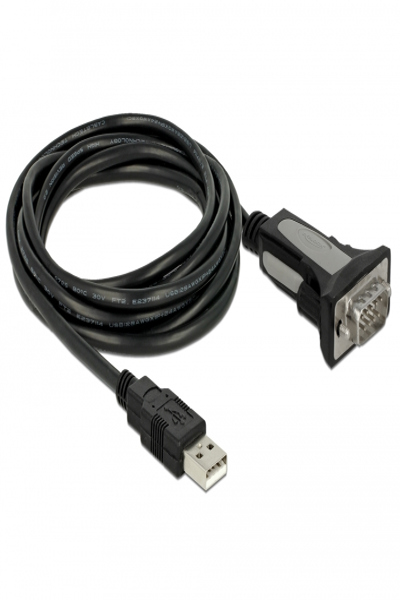 Delock USB-/seriellkabel - USB (hane) till RS-232 (hane) - 66323