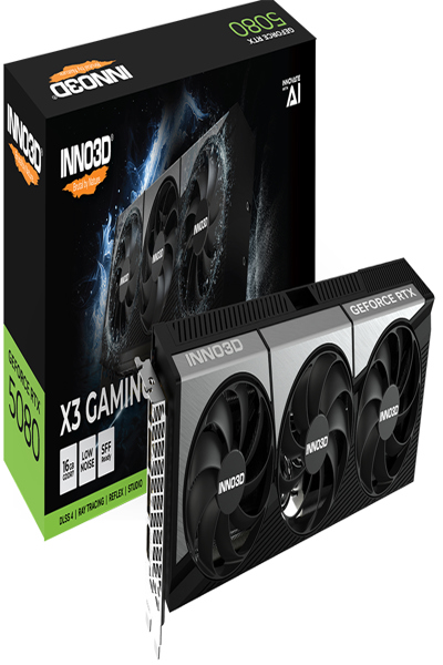 Inno3D RTX5080 X3 Gaming OC 16GB GDDR7 HDMI 3xDP - G50803-16D7X-17603930