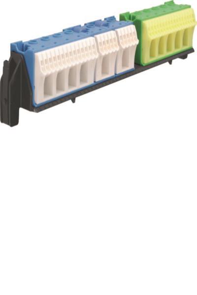 Borne PE/N Hager 4 rangées VZ464